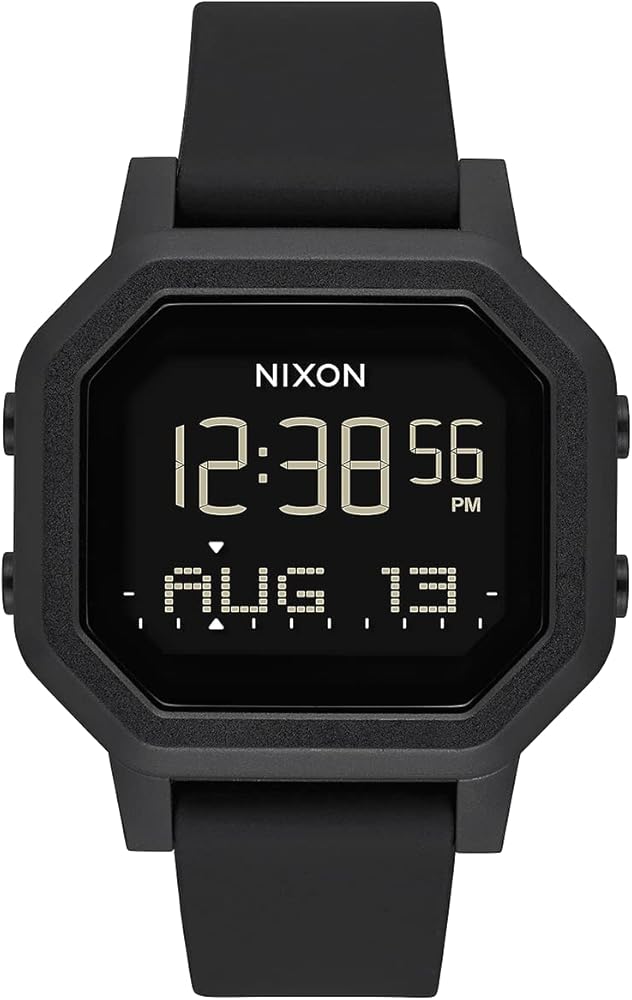 Amazon.com: NIXON Siren A1311 - All Black - 100m Water Resistant