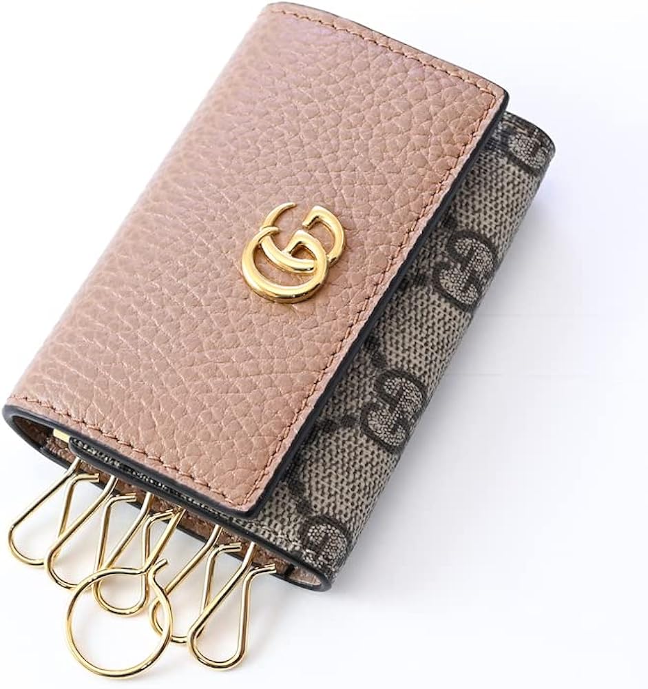 Amazon | GUCCI キーケース プチ マーモント ダラーカーフ ダブルG