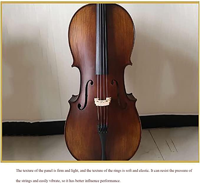 Amazon | Cecilioチェロ楽器-子供と大人のフルサイズチェロ、弓、弦