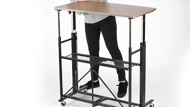 Amazon.co.jp: E-WIN SD92-BK Folding Standing Desk, Elevation Desk