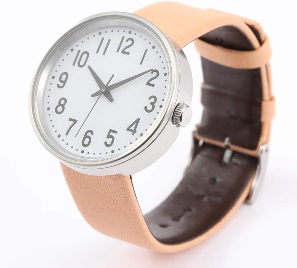 Amazon | 無印良品 公園の時計 大 ヌメ革 腕時計 MJ-PCWB2 ソーラー