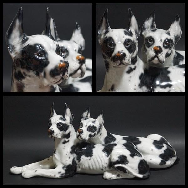 Amazon.co.jp: イタリア製Ceramiche Ronzan大型愛らしい2匹グレート