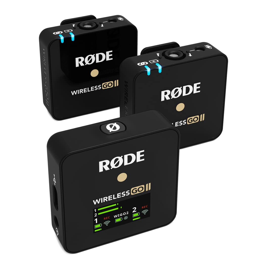 RØDE Wireless Go II Sistema sem fio de canal duplo com microfones