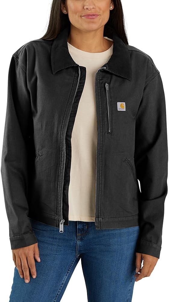 Amazon.com: Carhartt Women's Rugged Flex Loose Fit Canvas Detroit