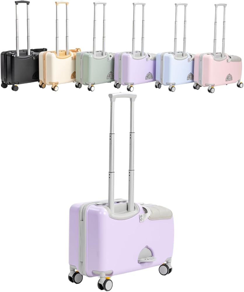 Amazon | キッズトラベル 子供が乗れるキャリーケース 子供スーツ