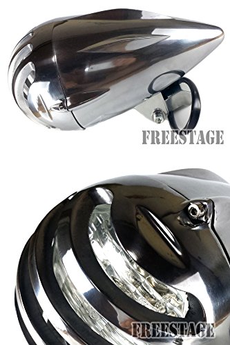 Amazon | 汎用砲弾型ビンテージヘッドライト/バードケージグリル