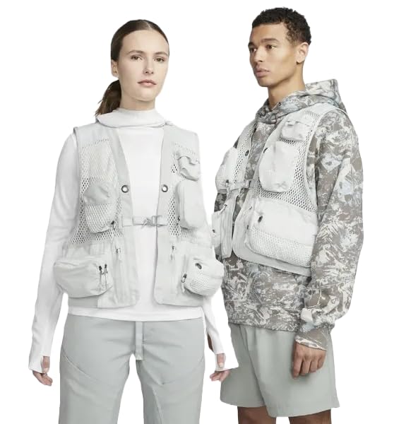 Nike ACG Unisex Buttles Vest, Light Silver, LARGE-TALL at Amazon
