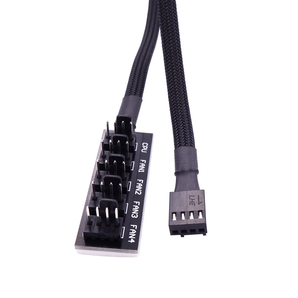 Amazon | Fancasee 4ピンPWMファン電源拡張ケーブル1〜5スプリッタ5