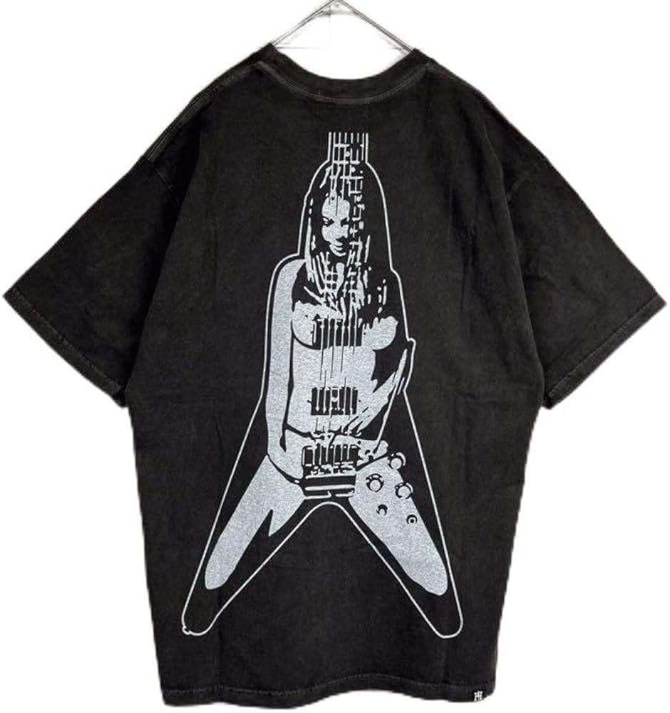 ぽ*ん様 ヒステリックグラマー ギターガールTシャツ タグ付 杢グレー