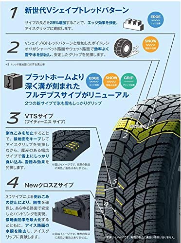 Amazon.co.jp: MICHELIN X-Ice Snow スタッドレスタイヤ 215/60R16 99H