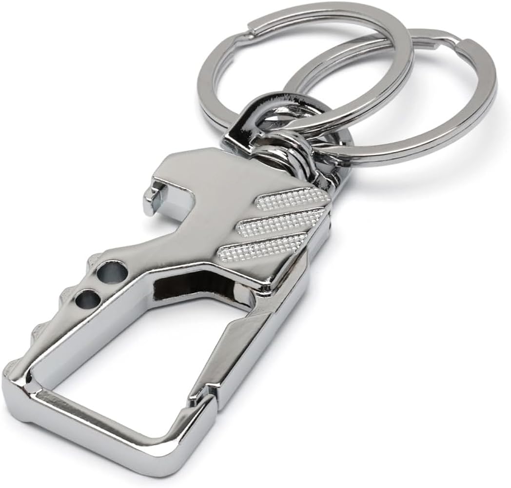 Amazon.co.jp: [silver KYASYA] キーホルダー 車 キーリング メンズ