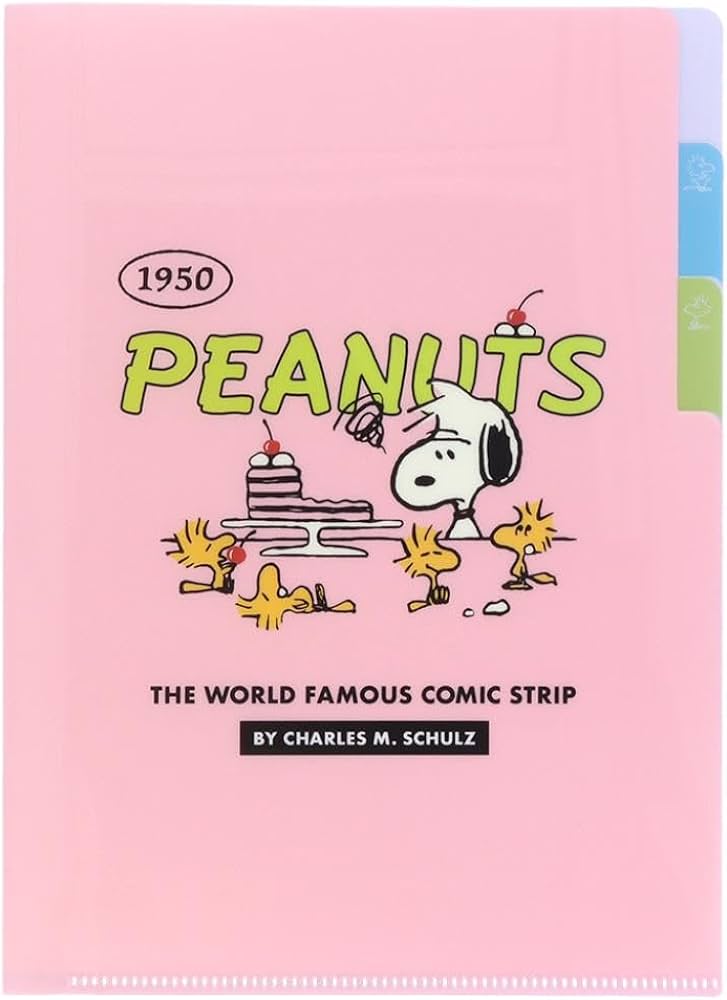 Amazon | ピーナッツ A5クリアファイル 3P 【ピンク】スヌーピー