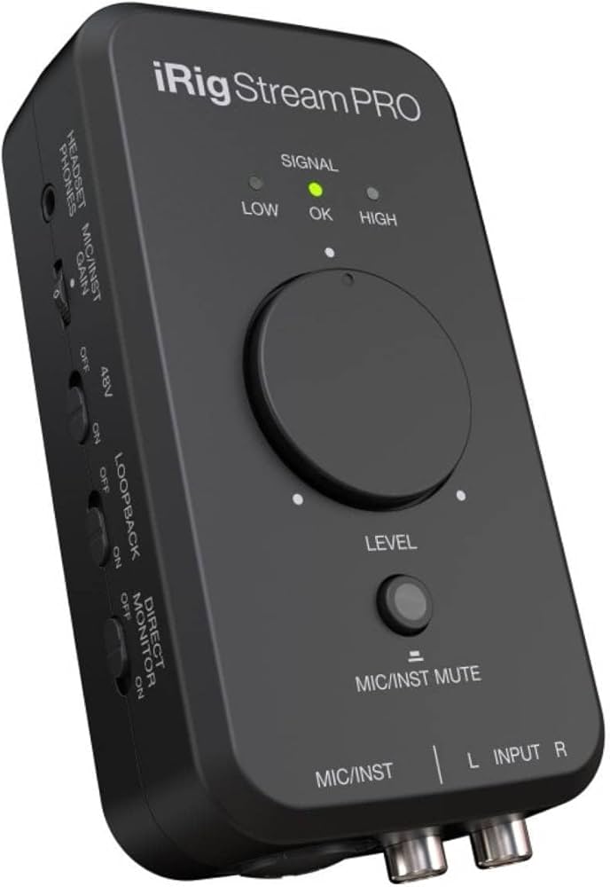 IK Multimedia Interface de áudio iRig Stream Pro Streaming com