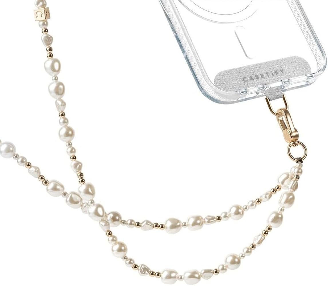 Amazon.co.jp: [CASETiFY] パール クロスボディ チャーム - クラシック