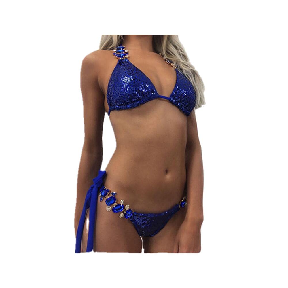 Amazon.co.jp: LXDZXY 水着、ビキニクリスタルラインストーン