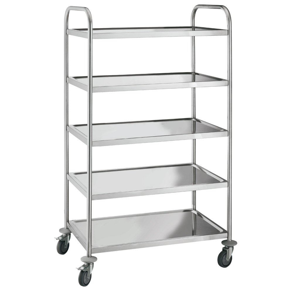 Amazon.co.jp: キッチンワゴン キャスター付き 業務用 棚板680mm×385mm