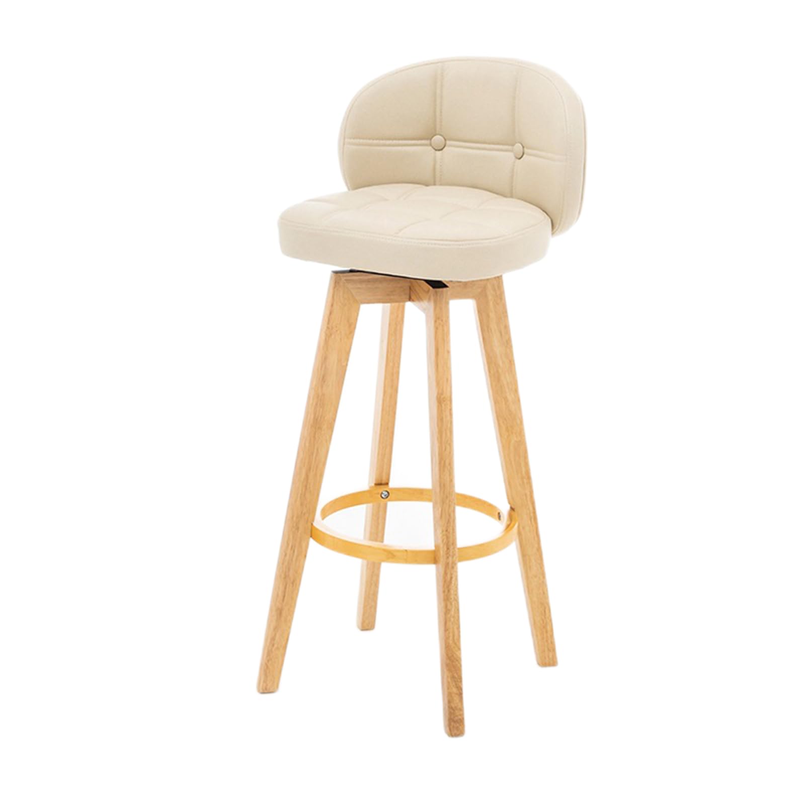 Amazon | [JIMSHUINIO] カウンターチェア バーチェア 天然木 360度回転