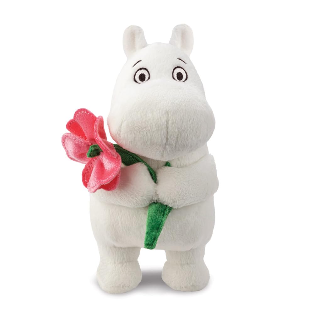 Amazon.com: Aurora, 61556, Moomin Standing with Pink Flower 6.5 In