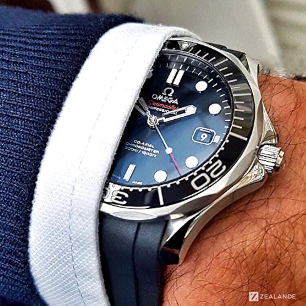 Amazon.co.jp: オメガ シーマスター ダイバー 300M用 ラバーベルト