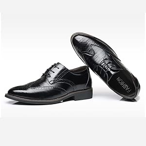 Amazon.com | ZUAUOOT Men's Dress Shoes Classic Lace-Up Shoes