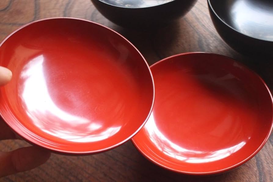 デッドストック！極上千筋糸目に優美な見返鶴蒔絵の煮物椀2点（検