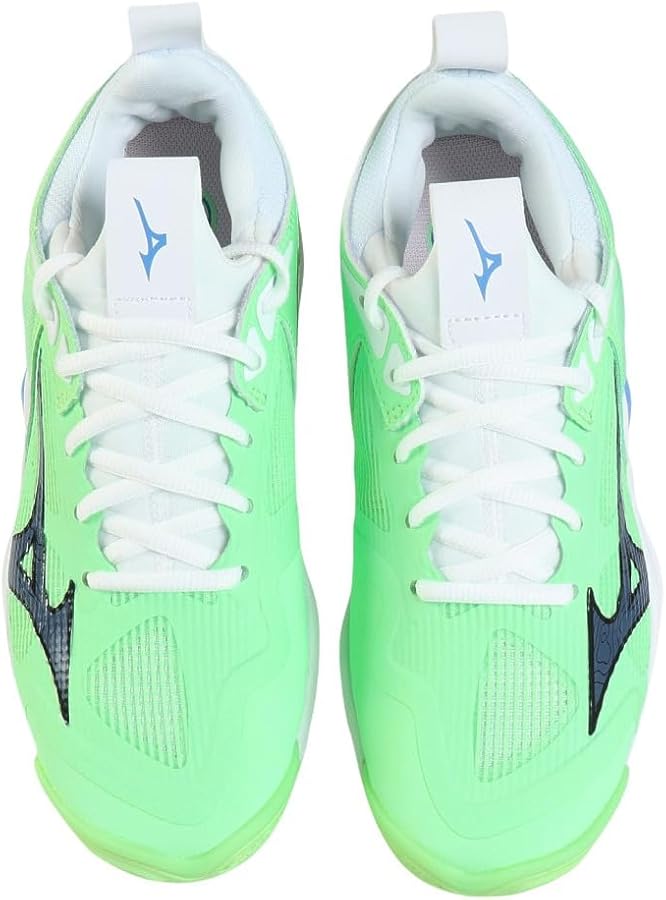 Amazon.co.jp: MIZUNO WAVE MOMENTUM 3 グリーン×ブラック×ブルー 23.5