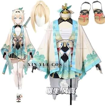 Amazon.co.jp: [XIN YUE] 6期生 風真いろは コスプレ衣装+ウィッグ +靴
