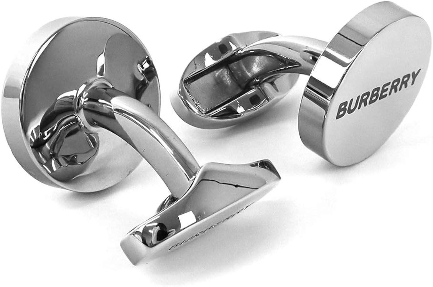 Amazon | バーバリー BURBERRY メンズ カフスボタン ロゴ 丸型