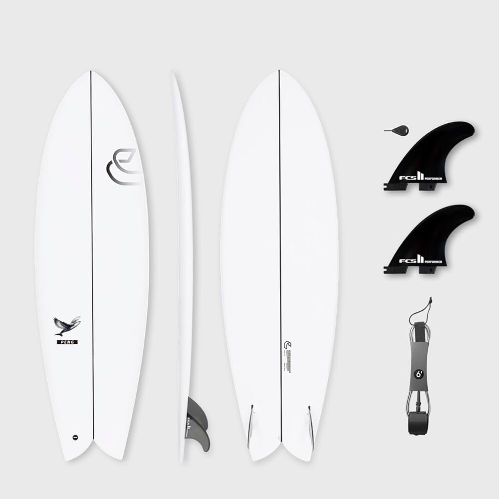 Amazon.com : CONTOUR SURF Kunpeng 5'8'' Epoxy Shortboard Surfboard