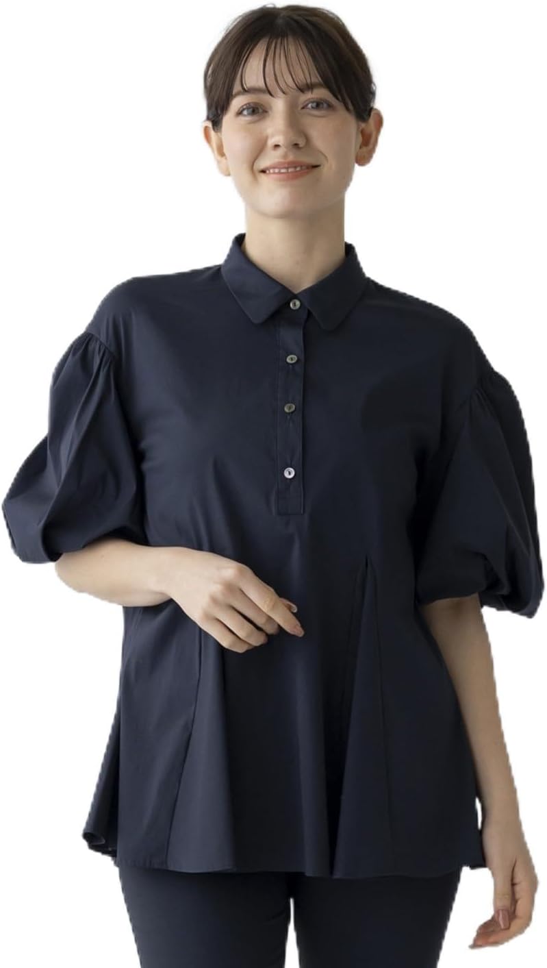 Amazon | [ソーノ] クラシック フローイングフレアブラウス レディース