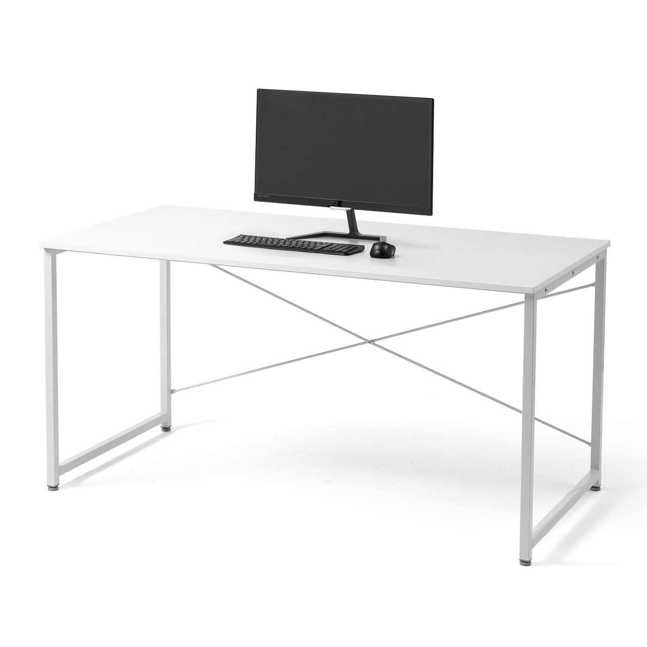 Amazon | サンワダイレクト パソコンデスク 幅140×奥行70cm モニター