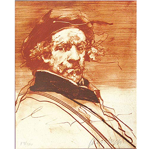 Amazon.co.jp: クロード・ワイズバッシュ『レンブラント』リトグラフ