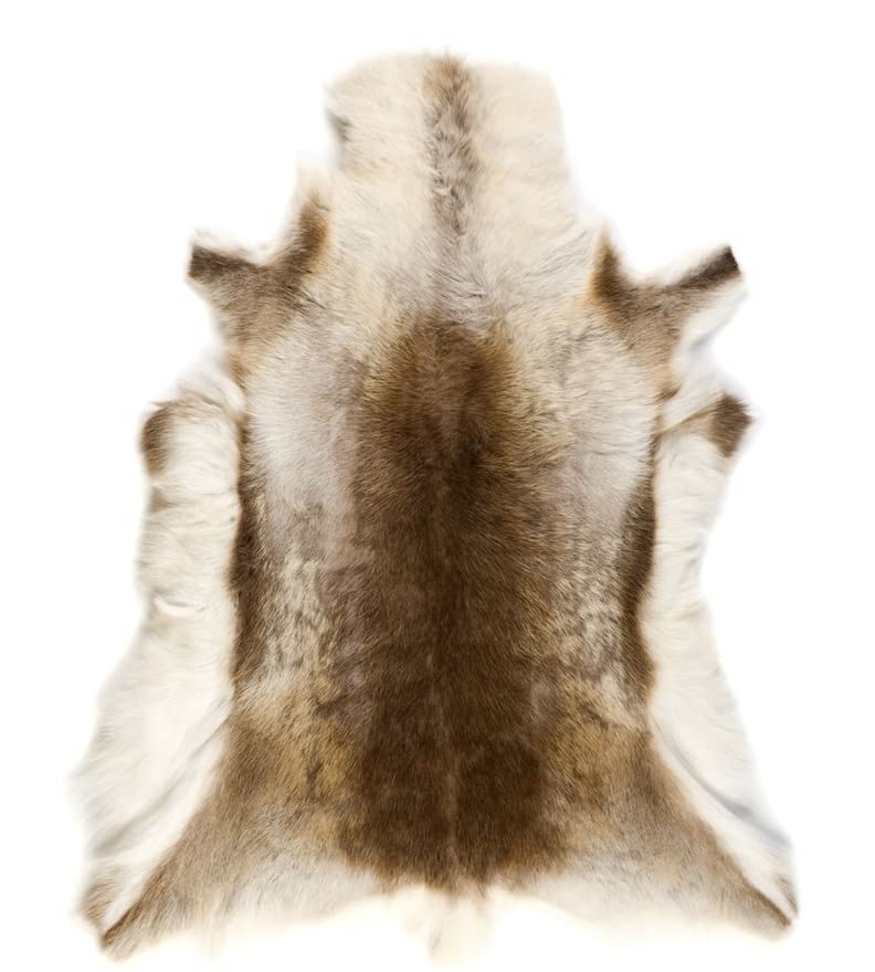 毛皮ラグ トナカイ（本物）北欧パビリオン 毛皮ラグ トナカイ（本物