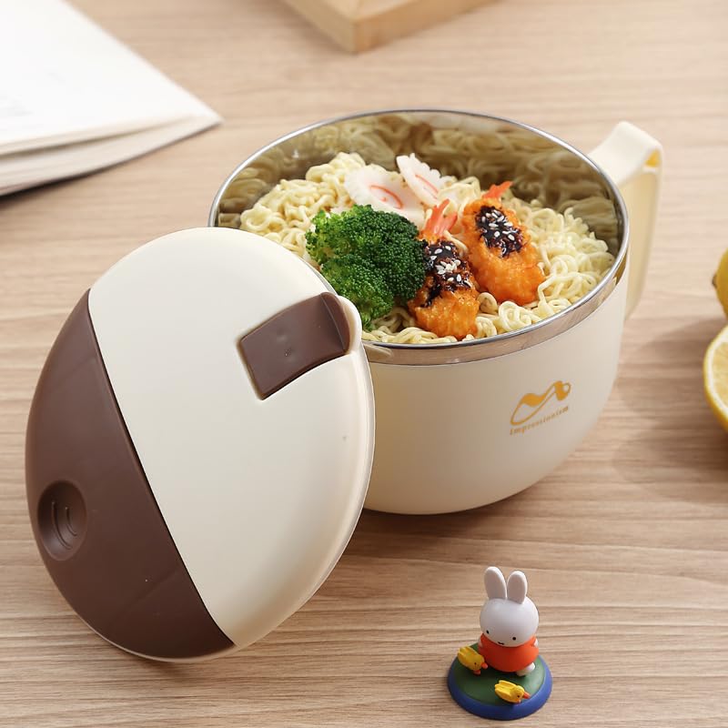 Amazon.co.jp: 弁当箱 ヌードルボウル 蓋付き インスタントヌードル