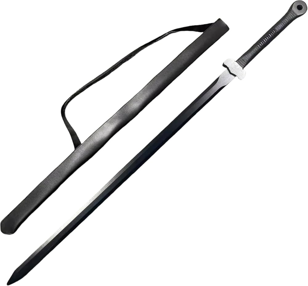 Amazon | Sutenno 漢剣 中国風木剣 両手剣 全長100cm 鞘付き 軽量 木刀