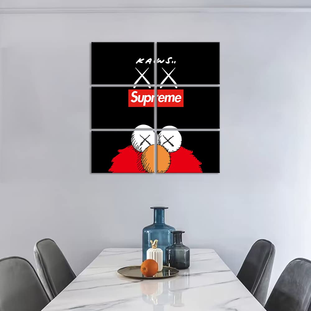 Amazon.co.jp: 6枚 アートパネル Supreme 飾り絵 モダン アート