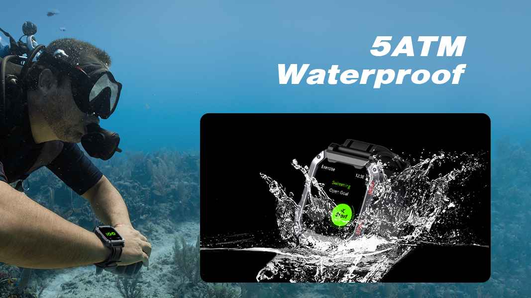 Amazon.com: ALKAI Smart Watch Rugged and Military with 5ATM