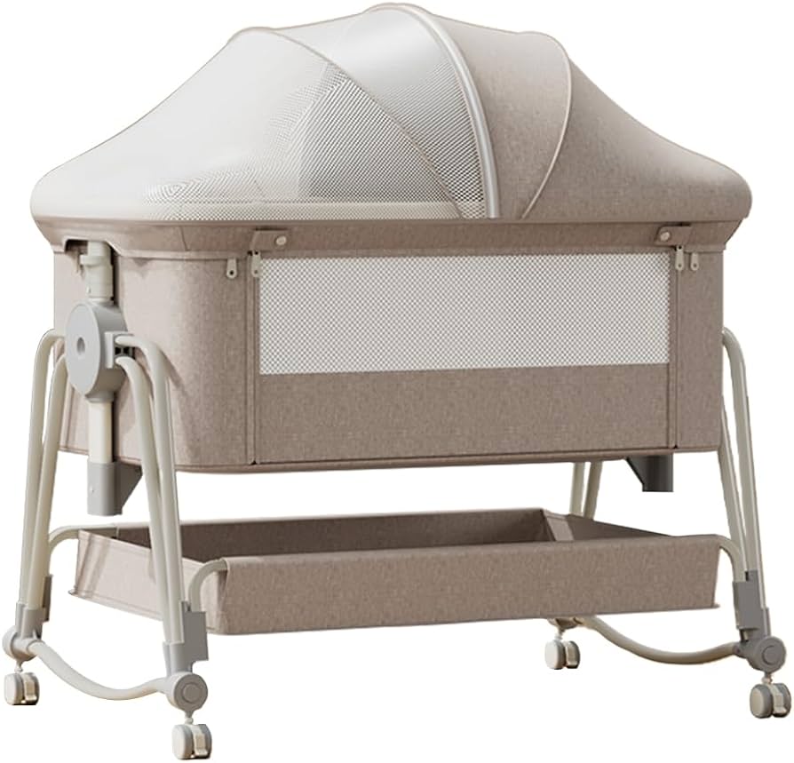 Amazon.co.jp: ベビーベッド 添い寝 高さ5段調節可能 睡吐防止 乳児用