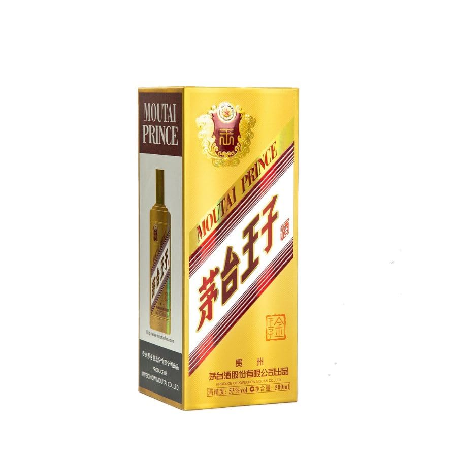 Amazon.co.jp: 茅台王子酒 金王子 アルコール53度500ml 2023年 箱付