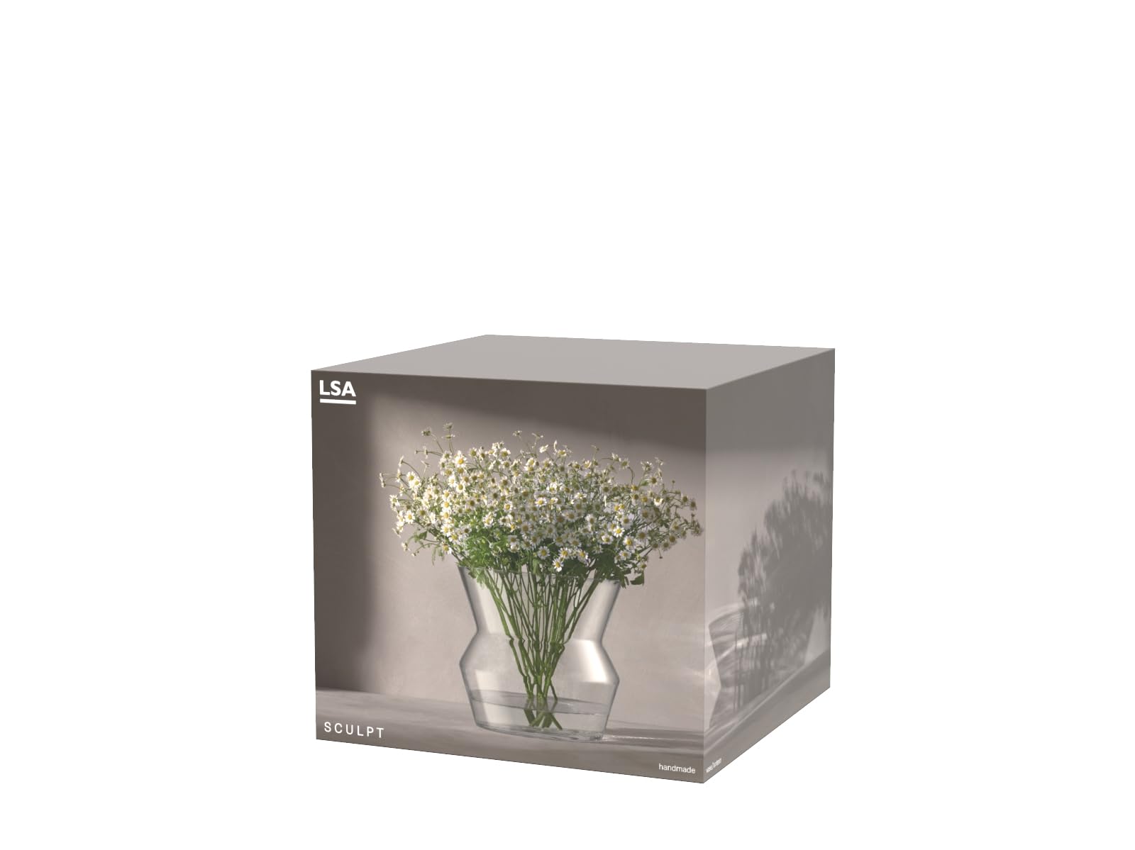 Amazon.co.jp: LSA ガラス フラワーベース ランタン 高さ23cm Sculpt