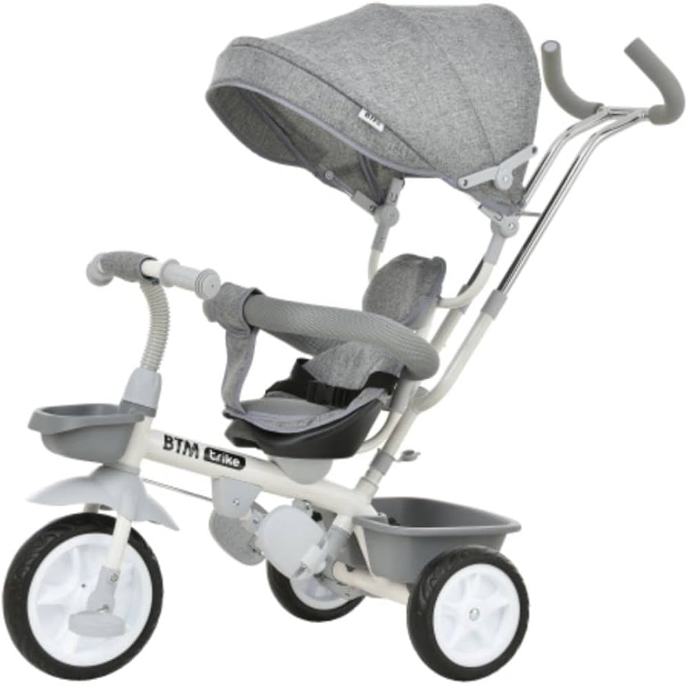 Amazon.co.jp: BTM 子供用三輪車 ベビーカー 三輪車 折りたたみ 安全