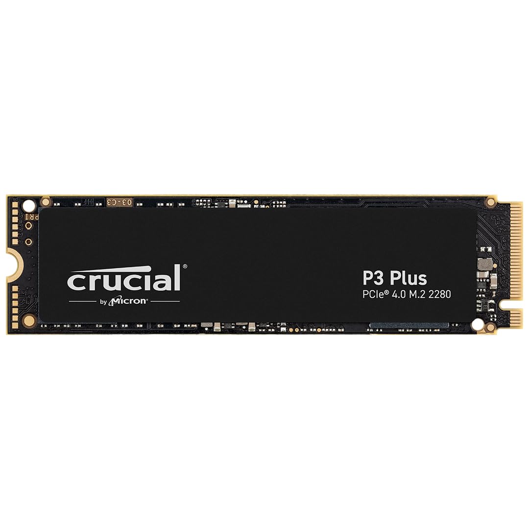 Crucial P3 Plus SSD 2TB M.2 NVMe PCIe Gen4 Internal SSD, Up to
