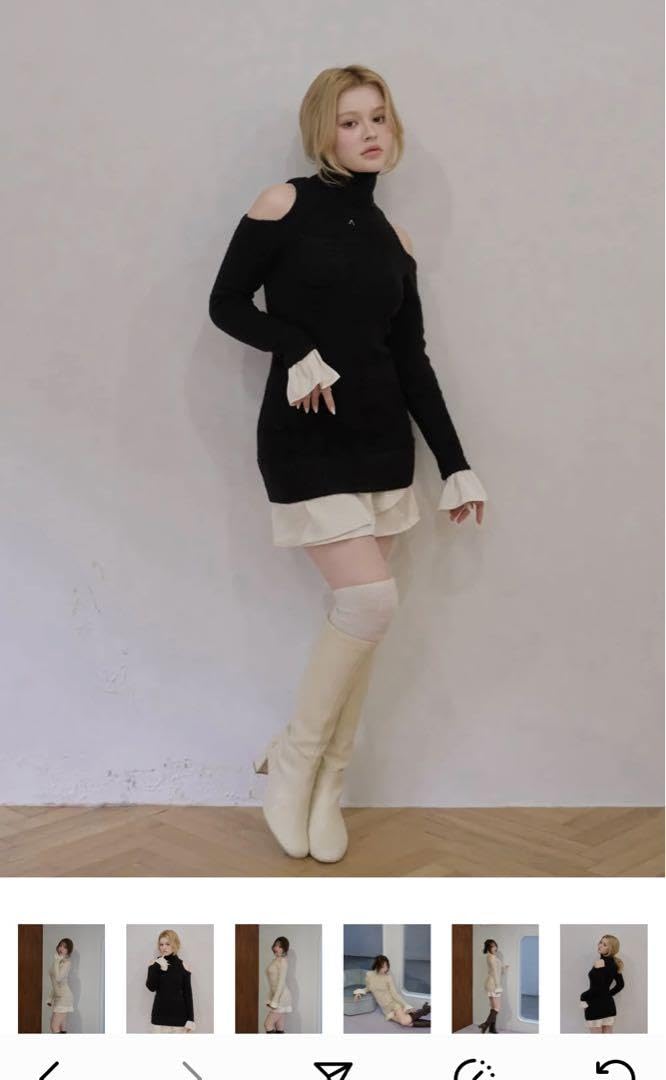 Amazon.co.jp: アンドマリー andmary Demi knit mini dress : 文房具
