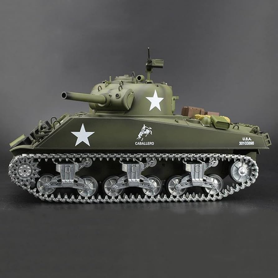 Amazon.co.jp: 最新7.0 ver 戦車 ラジコン米陸軍シャーマンM4A3中戦車