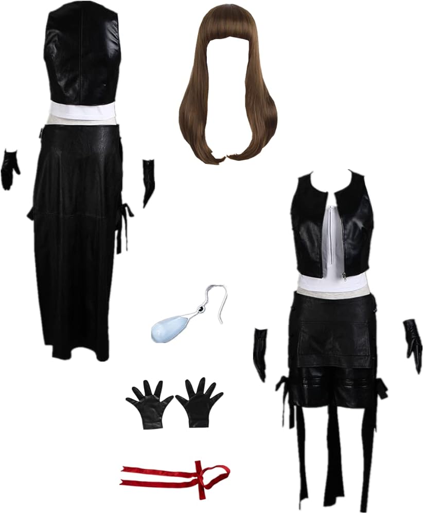 Amazon.com: ZNZXYCOS Anime Cosplay Game Women's PU Black Suit