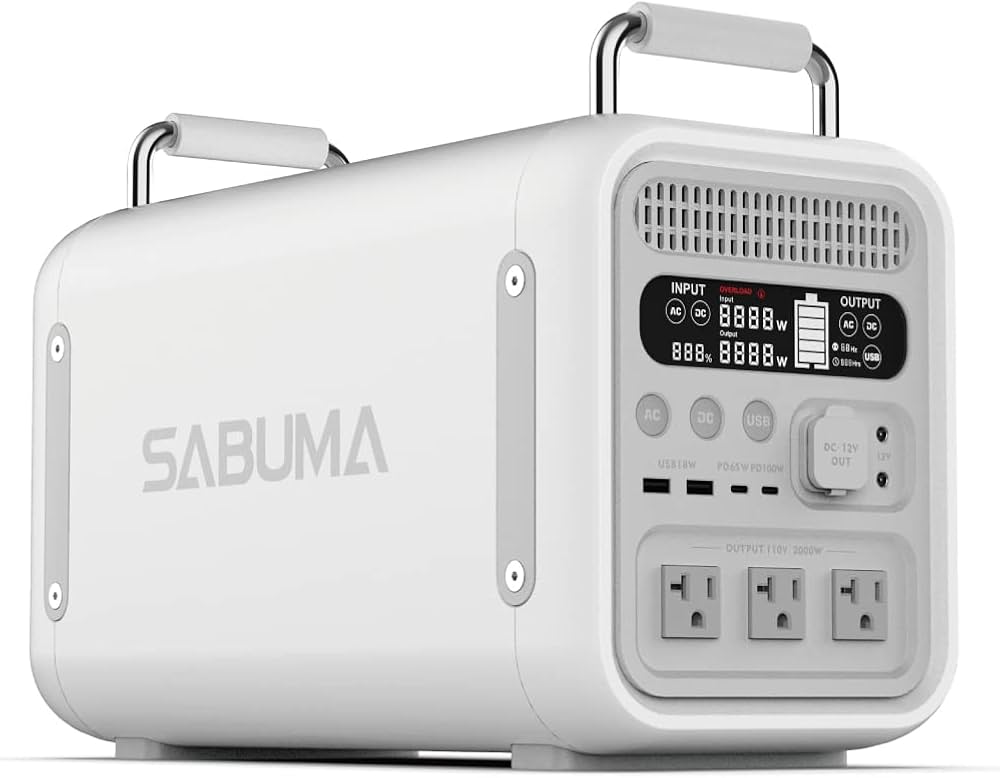 Amazon.co.jp: SABUMA ポータブル電源 大容量 2258Wh AC高出力 2000W