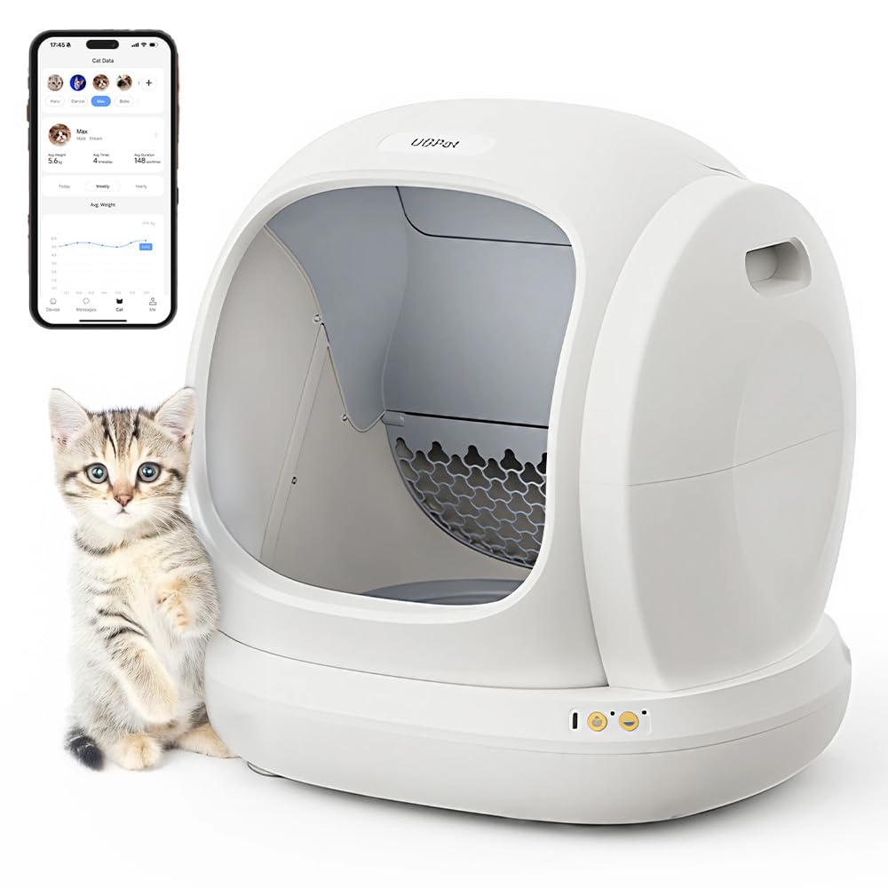 Amazon | Ubpet C20 全自動猫トイレ スマートトイレ 自動清掃 静音設計