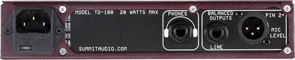 Amazon.com: Summit Audio TD-100 Instrument Preamp and Tube Direct