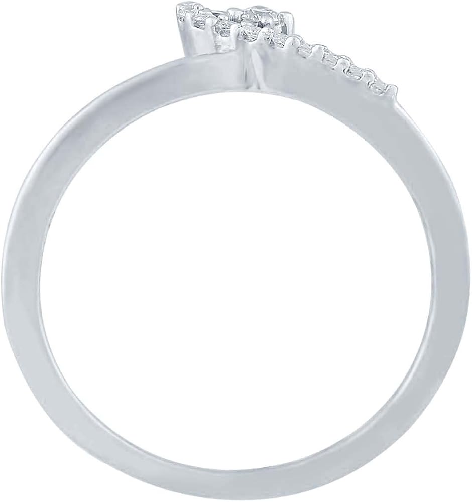 Amazon | giantti 10 KTダイヤモンドレディースホワイトゴールドDaily