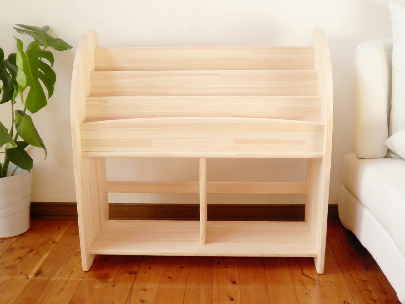 Amazon.co.jp: 木遊舎(MOKUYUSYA) 絵本棚【完成品】天然木製ひのき材